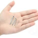 HongWay Hardware Nail Assortment Kit 250pcs, Galvanized Nails, 4 Size Assortment